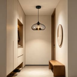Minimalist LED Glass Hanging Light Nordic Creative Circular Pendant Light Cafe Kitchen Island Living Room Decor Pendant Lamp