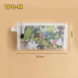 1-3PCS Storage Bag Mesh ZipperToy Building Block Puzzle Sub-package Children Particle Zipper Transparent Finishing Storage