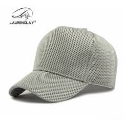 Men's Big Head High Crown Trucker Hats Breathable Full Mesh Snapback Baseball Caps Sun Protection Outdoor Plus Size 56-64cm