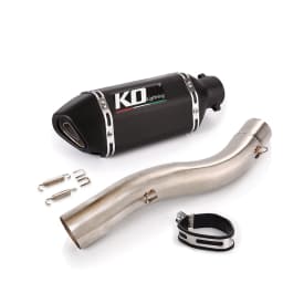 For Ducati Scrambler 800 821 Motorcycle Exhaust System Middle Connect Link Pipe Section Tube 51mm Muffler Baffler With DB Killer