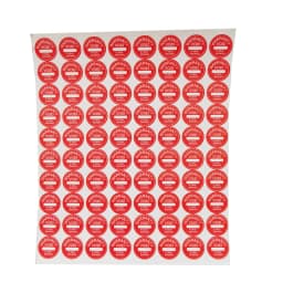 500pcs 10mm Diameter Round Universal Guaranteed VOID Sticker, Warranty Fragile Seal Label