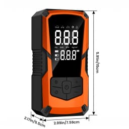 STSCELZ Portable Jump Starter Air Compressor for 12V Cars, 150 PSI Tire Inflator with Digital Gauge and Auto Shut-Off