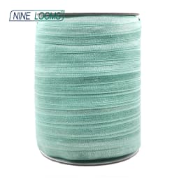 NINE LOOMS Plain Shiny Fold Over Elastics FOE 5/8" 15mm Spandex Band Tape Hair Tie Headband DIY Sewing Trim 50 100 Yard by Spool