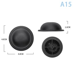 1Pcs Black Replacement Plastic Stud Luggage Feet Pads Baggage Stud Foot Feet Pads For All Suitcase Bags Luggage Stand Feet 2025