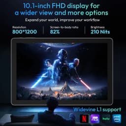 Latest Android 15 tablet, 10-inch tablet, Octa-core processor, 5G WiFi, 16GB ROM+256GB RAM 1280x800 resolution 7000 mAh battery