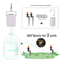 Pump Timer Watering Irrigation Kit for Balcony Indoor Bonsai Plants 2/4/8 Drippers Micro Controller System Home Garden Sprinkler