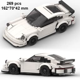 Technical Speed Car MOC City Vehicle Racing Car Rally Building Blocks Bricks Set Retro Ornament Diy Toys For Adults Gifts