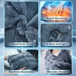 Winter electric blanket shawl multifunctional heating 3-speed temperature control USB anti cold warm heating blanket