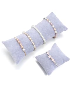 1pcs Bracelet Watch Display Pillow Velvet PU Leather Linen Jewelry Case Bangle Cushion Holder Show Photography Prop Wholesale