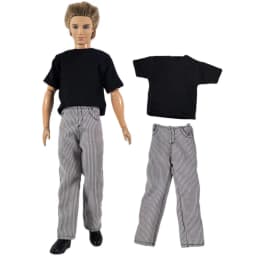 1 Set Doll Clothes Corduroy Outfit for 12 inch Ken Doll Many Style for Choice