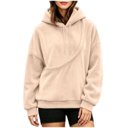 Unisex Fall And Winter Casual Fleece Solid Color Pet Pocket Hooded Sweatshirt Funny Pullover Women Sweatshirt