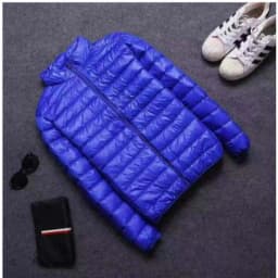 Ultra Light Down Jackets Feather Cotton Hoodie Autumn Winter Men Long Sleeve Zipper Waterproof Lightweight Coat Tops Oversize