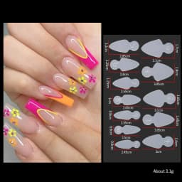 Dual Nail Forms Mould French Sticker Reusable Soft Silicone Pads for Nail Mold Gel Extension Quick Building Manicure Tools