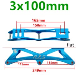 Speed Skate Frame Speed Frame Children 3x90mm 3x100mm 120-135-165MM