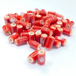 10*5MM Tube Shape Long Cylinder Ceramic Porcelain Spacer Beads For Jewelry Making DIY Column Accessory