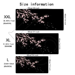 Japan Sakura Gaming Mouse Pad Xxl Various Colors Laptops Cherry Blossom Mousepad Office Carpet Gamer Keyboard Computer Desks