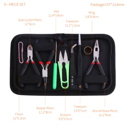 High Quality DIY Jewelry Making Tool Kits Pliers Sets Round Nose Plier Side Cutting Pliers Wire Cutter Scissor Beading Tweezers
