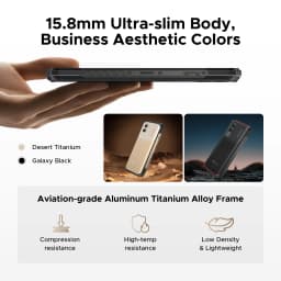 DOOGEE Blade20 Turbo 5G Rugged Phone 6.6" Gemini Al Dimensity 7050 10300mAh 8GB 256GB 50MP Camera Android 15 NFC Mobile Phone