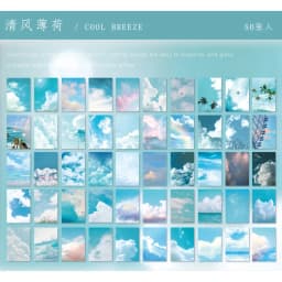 50 Pcs Starry Sky Scenery Decorative Stickers for Scrapbooking Diary Album Stationery Painting - INS Style Stick Label Accessori