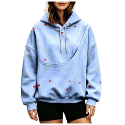 Women Fall And Winter Hoodie With Pet Pouch Oversized Pocket Colorful Print Sweatshirt For Dogs And Long Length Zippe Hoodie