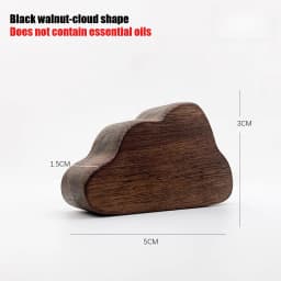Auto Air Vent Freshener Car Aroma Diffuser Vent Clip Wood Essential Oil Aromatherapy Holder Cloud Tree Shape Black Walnut Beech