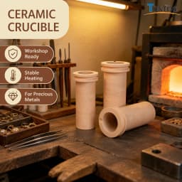 Ceramic Crucible 1KG 2KG 3KG High Temperature Melting Pot for Copper Aluminum Brass Bronze Electric Melting Furnace Casting