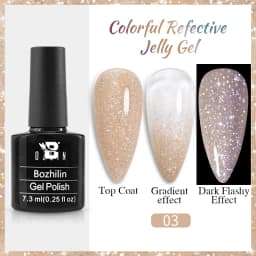 AWStorG Hema Free Poly Nail Gel 30ML Acrylic Gel Finger Extension Transparent Nail Art Extension Quick Building Soak Off UV