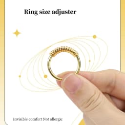 4Pcs/Set  3/5mm Ring Size Adjuster for Loose Rings Ring Reducer to Make Ring Smaller Guard Resizer for IDEAL for Jewelty Tool