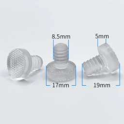 10 or 5Pcs Glass Top Table Furniture Embedded Bumper Rubber Grippers Furniture Hole Plug Cover Push in Foot Pad Floor Protector