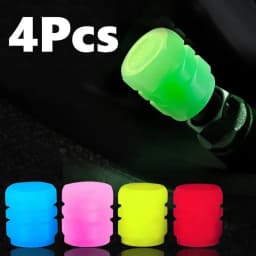 1/4Pcs Luminous Valve Caps Fluorescent Green Blue Night Glowing Car Moto Bicycle Wheel Styling Tyre Hub Universal Cap Decor