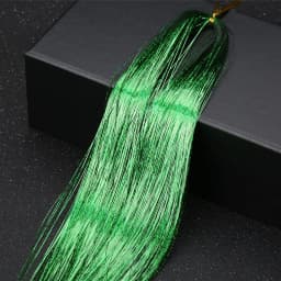 93/120cm Sparkle Synthetic Hair Extensions Tinsel Rainbow Colored Strands Girls Headwear Hairbinge Hair Laser False Decor