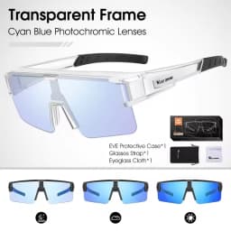 WEST BIKING Large Frame Cycling Polarized Glasses Bike Photochromic Outdoor Sunglasses Fit Over Myopic Goggles Bicycle Accessory