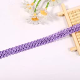 2/4yards 12mm Polyester Lace Trimming Ribbon Centipede Braided Curve Lace Sewing Clothes DIY Craft Wedding Accessories