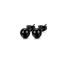 3-8mm Small Black Silver Color Earrings Stone CZ Crystal Ear Studs Surgical Steel Cubic Zirconia Helix Earring Women Accessories