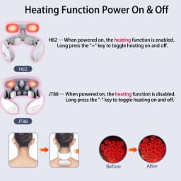 Smart Back Neck Massager Electric TENS Pulse Cervical Muscle Massages Wireless Shoulder Health Care H99 H62 JT88 F6Device