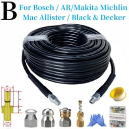 Sewer Drainage Cleaning Hose, High-Pressure Cleaning Machine Nozzle, High Pressure Hose, For Karcher Interskol Nilfisk Bosch