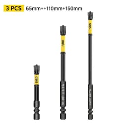 Non-slip Cross Screwdriver Set Magnetic Batch Head Magnetic Batch Head Impact Screw Driver Bit 65/110/150mm