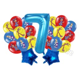 The Amazing Digitals Circus Digit 1-9 Balloons Kids Kawaii Birthday Decoration Baby Shower Gender Reveal Party Supplies Gift New