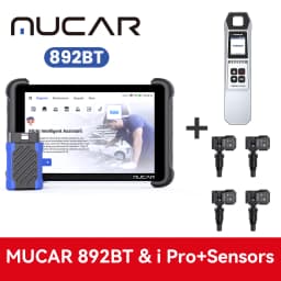 MUCAR 892BT OBD2 Diagnostic Tool AI CAN FD/DOIP All System Diagnosis 35 Resets Bi-directional ECU Coding Lifetime Free Update