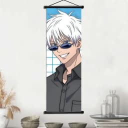 Jujutsu Kaisen Gojo Satoru & Geto Suguru Anime Art Fabric Wall Hanging Scroll Home Decor
