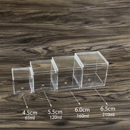 Large Capacity Jewelry Storage Box Clear Acryl Cube Portable Jewelry Storage Earrings Necklace Ring Jewelry Display