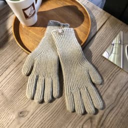 27CM Women Solid Simple Long Knitted Gloves Keep Warm Fingertip Touch Screen Long Style Windproof Outdoor Cycling