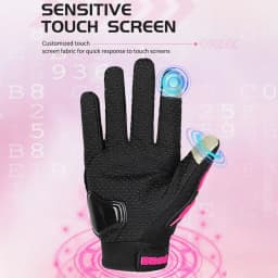 Touchscreen Motorcycle Gloves Breathable Mesh Summer Motocross Racing for Men Women - Ventilated & Lightweight