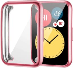 Plated Cover For Huawei Watch fit/fit 2 Case Smartwatch Accessories TPU Bumper All-Around Screen Protector Huawei fit2 watchcase