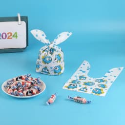 25pcs Animals Rabbit Ear Bags Birthday Party Candy Gift Jewelry Bags Baking Packaging for Biscuit Kids Cookie Plastic Pouches
