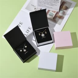 Book Type Flip Jewellery Box Necklace Earring Storage Display Boxes Ring Bracelet Packaging Gift Box Jewelry Organizer Box