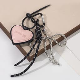 Cute Helmet Bear Pendant DIY Personality Car Key Chain Decoration Charm Woven Rope Hanging Mobile Phone Key Ring Bag Accessories