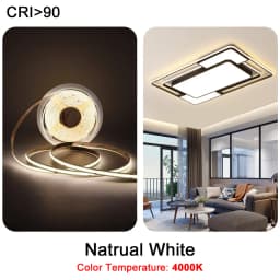 3mm 5mm COB LED Strip 12V 24V Dimmable 3000K 4000K 6000K High Density Flexible RA90 LED Strip Lights For Home Decor