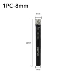 5/6/8/10/12/14/16mm Round Handle Dry Brazed Diamond Hole Saw for Porcelain Tiles Marble Glass Ceramic Crowns Drill Bit