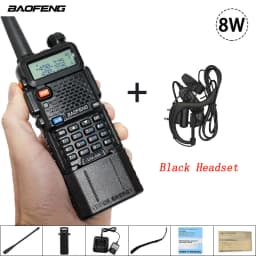 BAOFENG Walkie Talkie UV-5R Upgraded Version Enlarge Battery Real 3800mAh Support Type-C Charging UV5R Two Way Radios Original